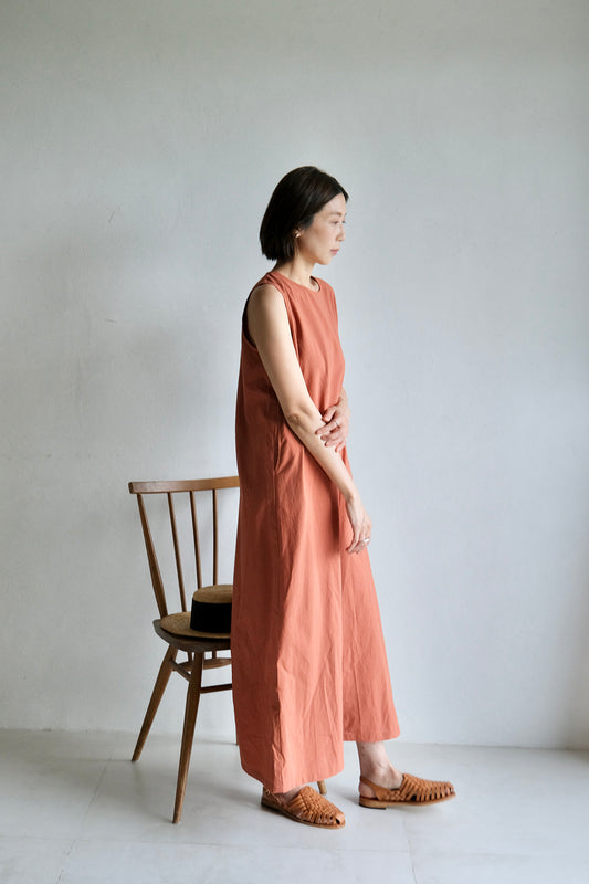 A-line後開岔背心洋裝 (4 colors)