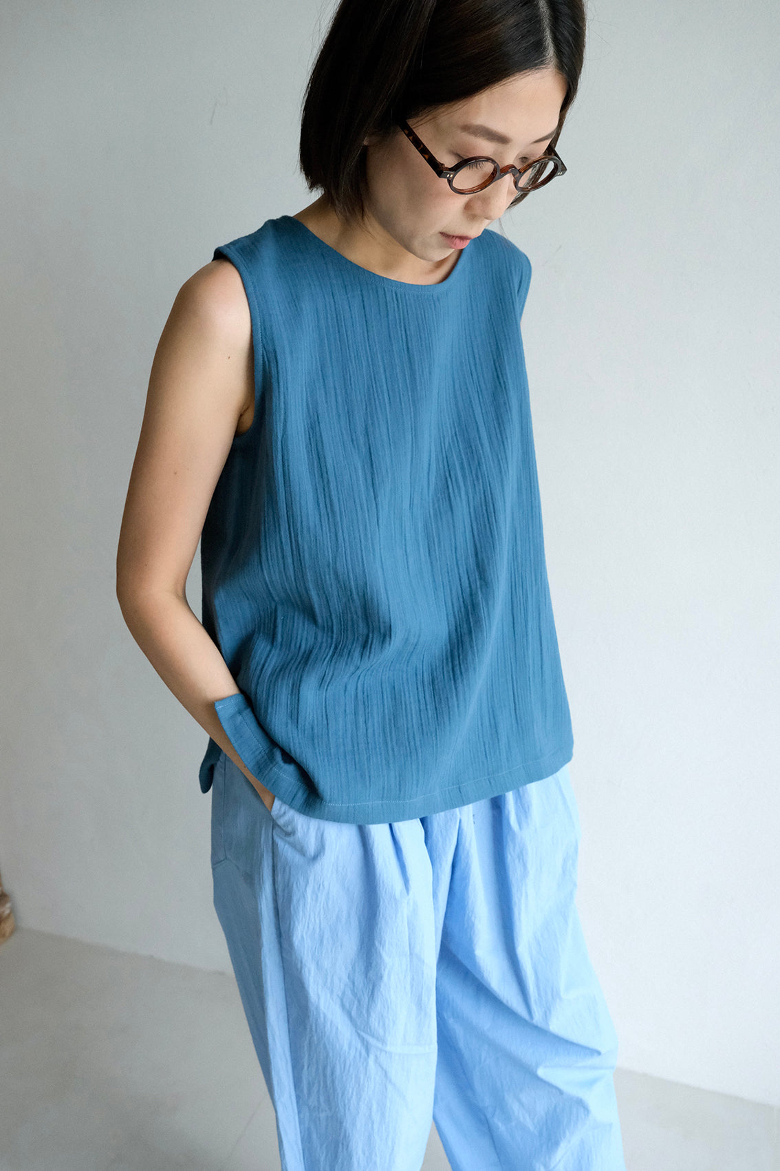 兩面穿棉紗背心(13 colors)