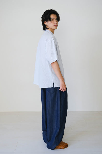 泡泡紗條紋襯衫 (3 colors)