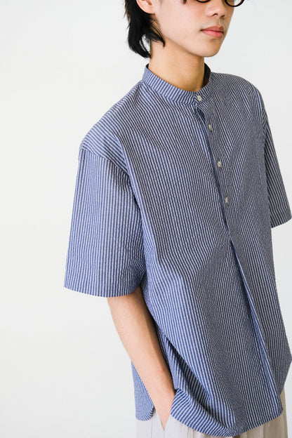 泡泡紗條紋襯衫 (3 colors)
