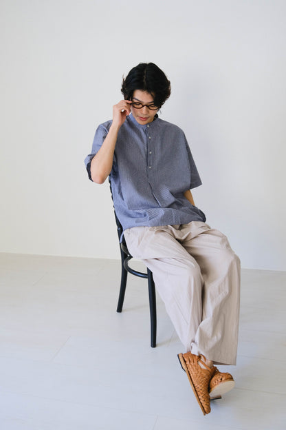 泡泡紗條紋襯衫 (3 colors)