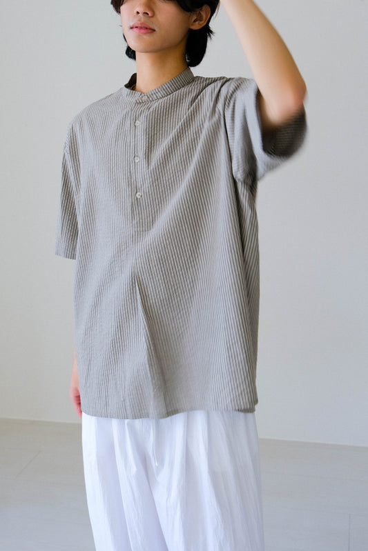 泡泡紗條紋襯衫 (3 colors)
