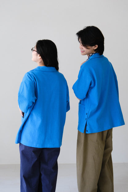 翻領側排扣上衣 (4 colors)