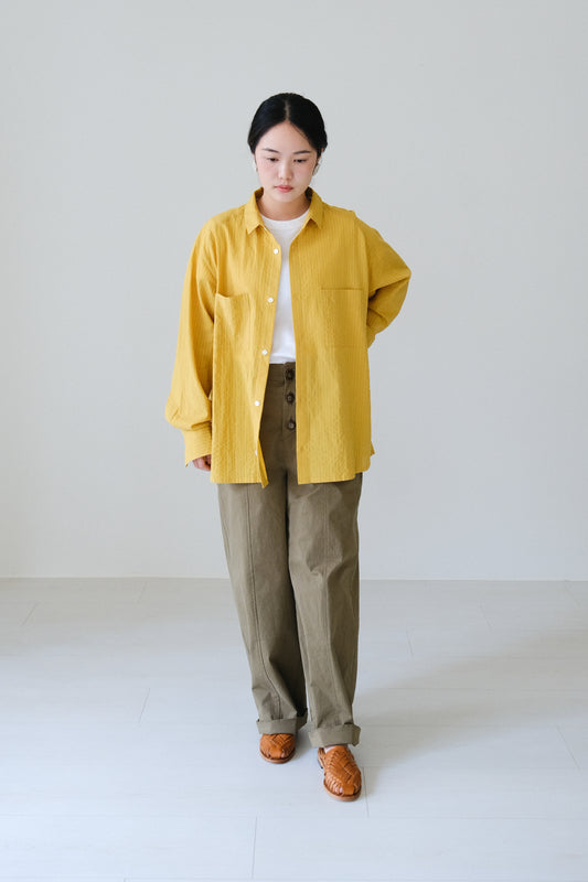 條紋雙口袋襯衫 (5 colors)