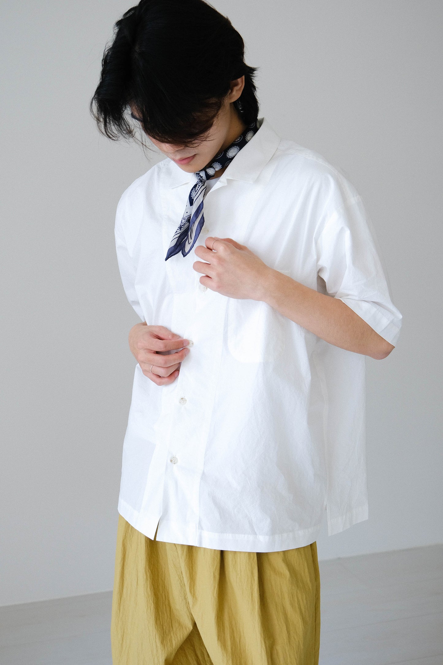 高密度棉翻領襯衫  (4 colors)