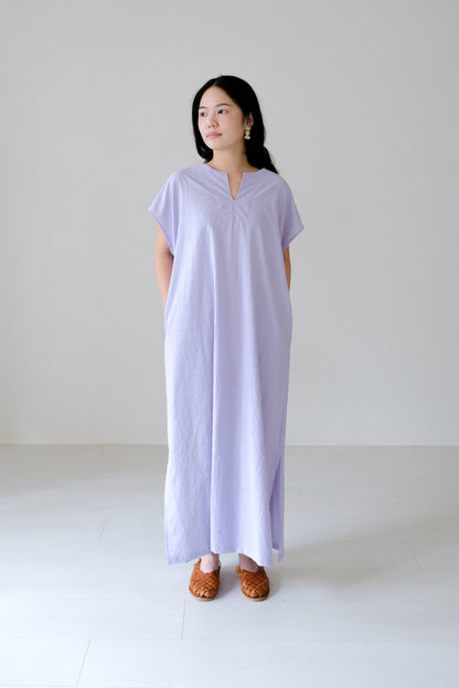 V開襟落肩洋裝 (7 colors)