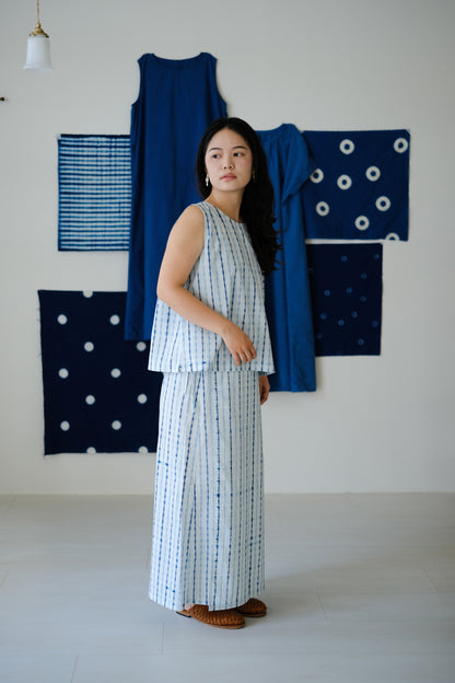 Shibori 綁帶片裙 (2 colors)