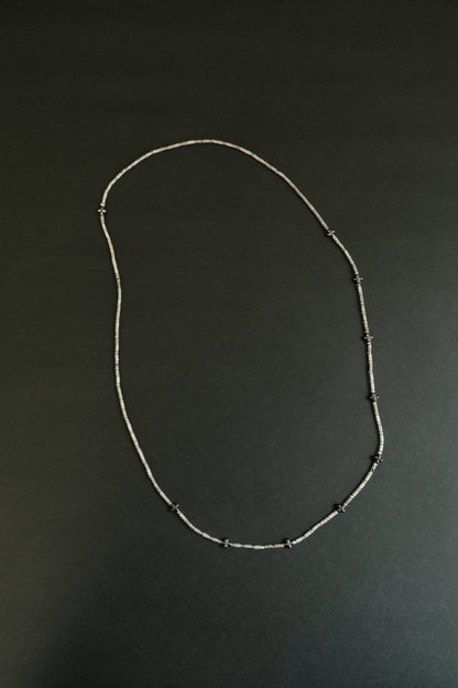 stone necklace - long (grey)