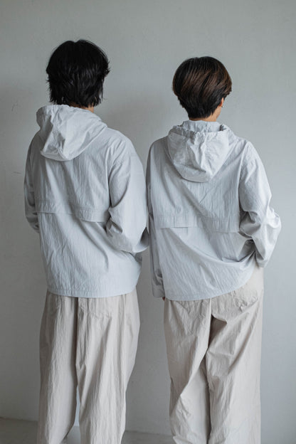 中性連帽上衣 - 淺灰