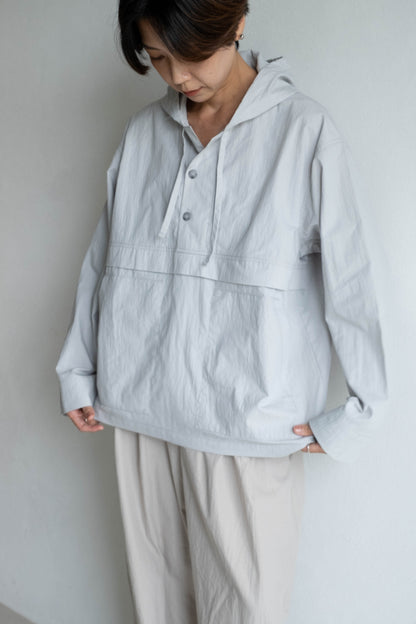 中性連帽上衣 - 淺灰