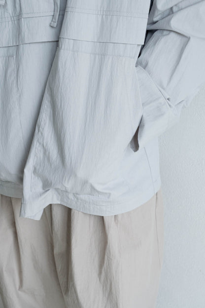 中性連帽上衣 - 淺灰