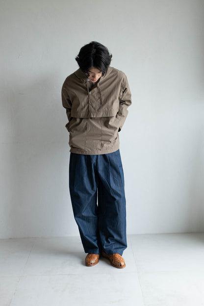 中性連帽上衣 - 灰褐