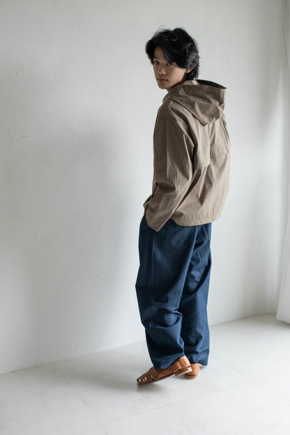 中性連帽上衣 - 灰褐