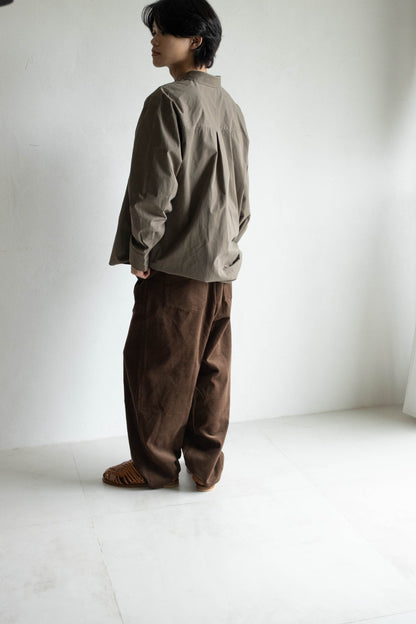 雙口袋日常襯衫 - 軍綠