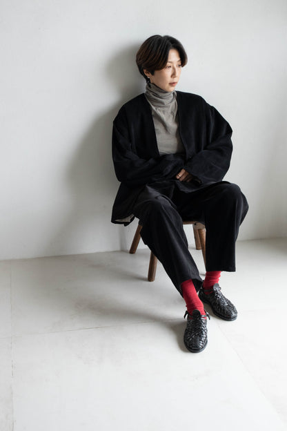 燈芯絨V領外套 (2 colors)