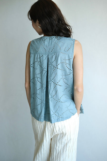 刺繡蕾絲背心 (3色)