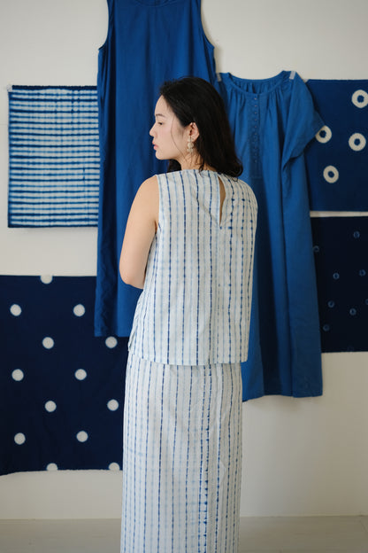 Shibori 綁帶片裙 (2 colors)