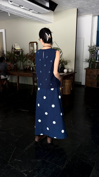 Shibori 綁帶片裙 (2 colors)