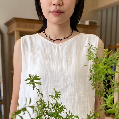 short stone necklace