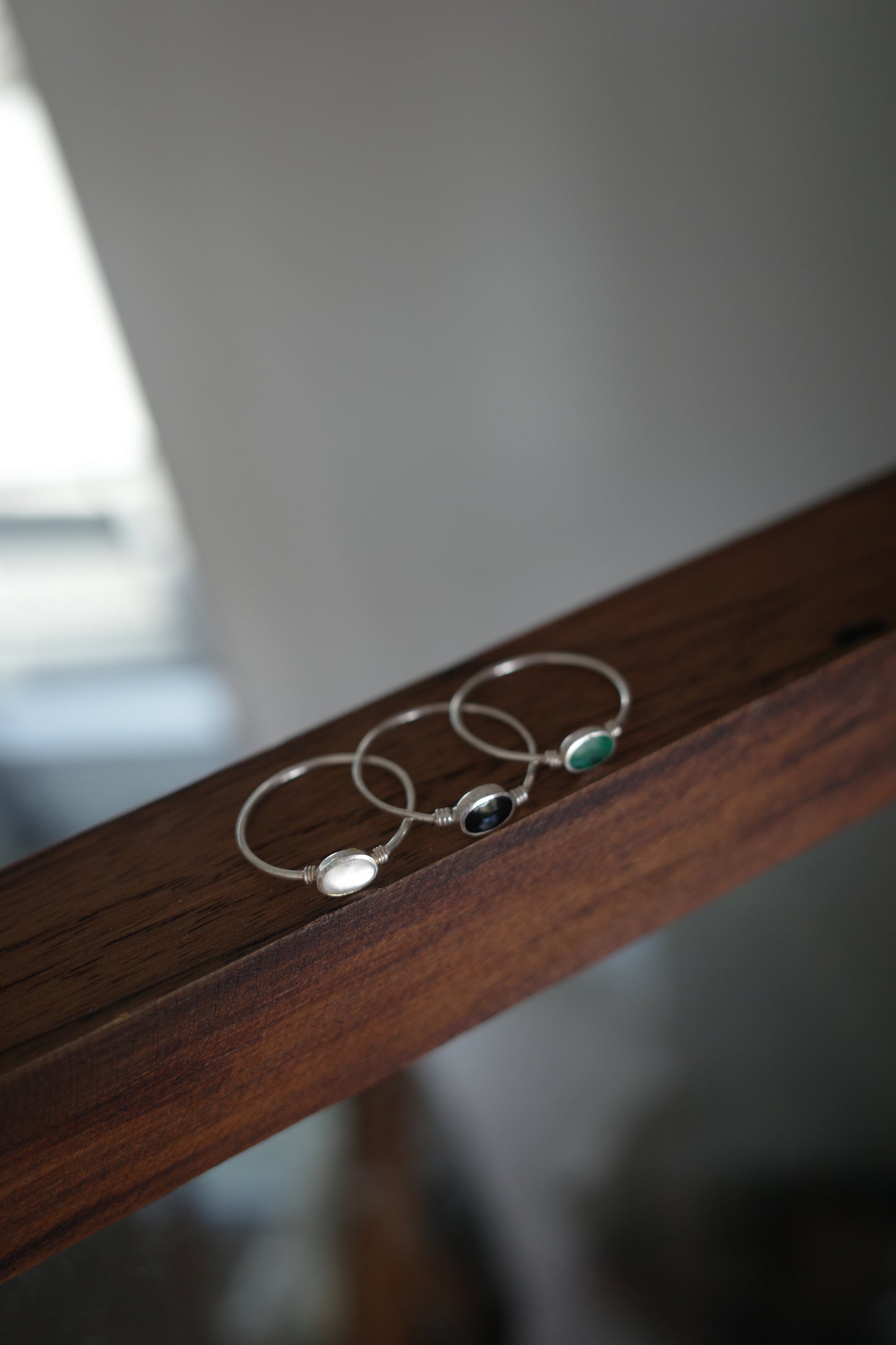 Silver Ring M002 珍珠母貝