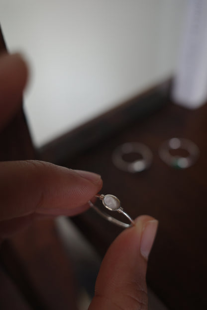Silver Ring M002 珍珠母貝